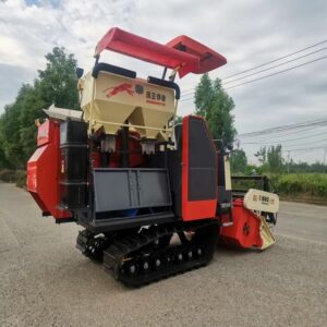 Combine Corn Harvester